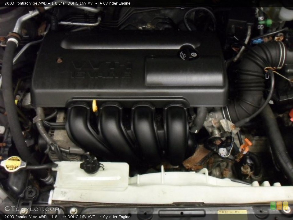 1.8 Liter DOHC 16V VVT-i 4 Cylinder Engine for the 2003 Pontiac Vibe #46650830