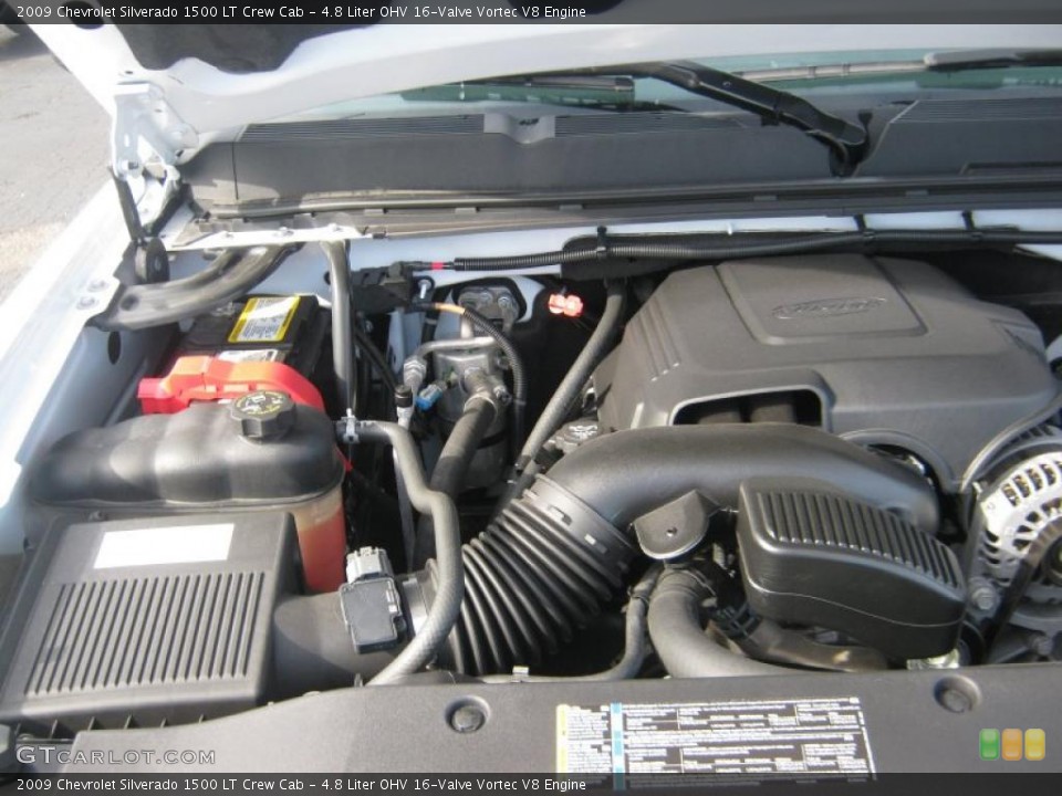 4.8 Liter OHV 16-Valve Vortec V8 Engine for the 2009 Chevrolet Silverado 1500 #46652669