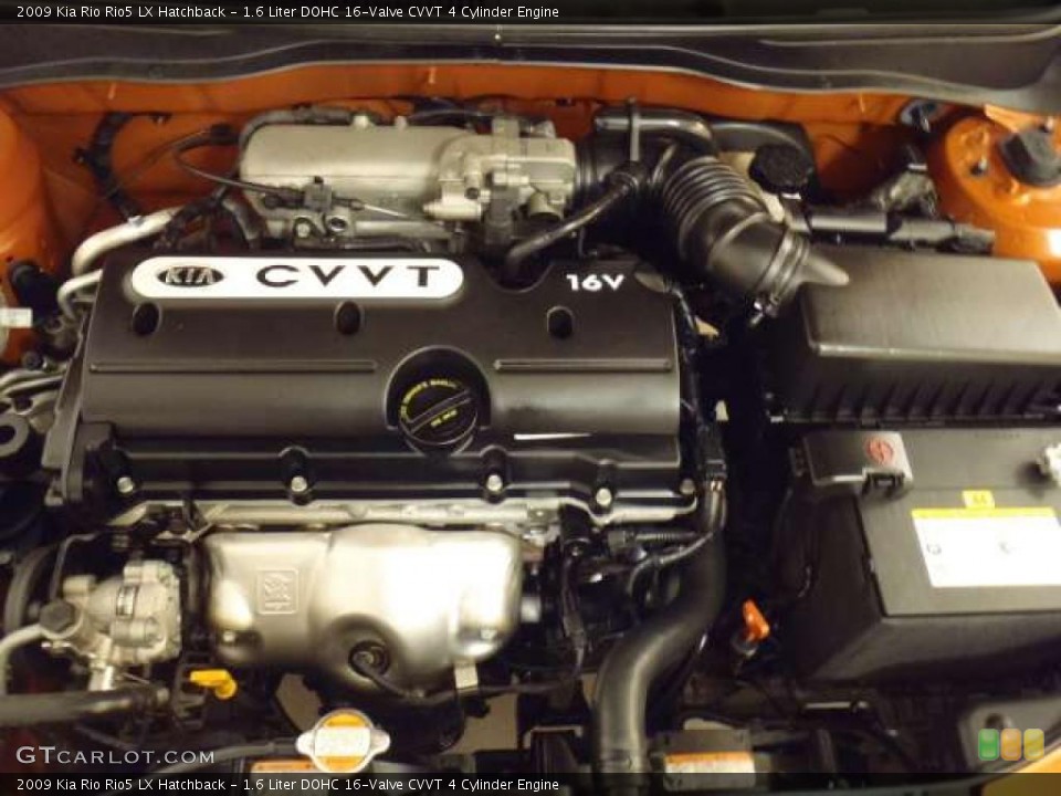 1.6 Liter DOHC 16-Valve CVVT 4 Cylinder Engine for the 2009 Kia Rio #46656218