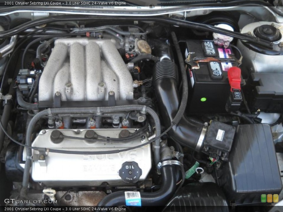3.0 Liter SOHC 24-Valve V6 Engine for the 2001 Chrysler Sebring #46656569