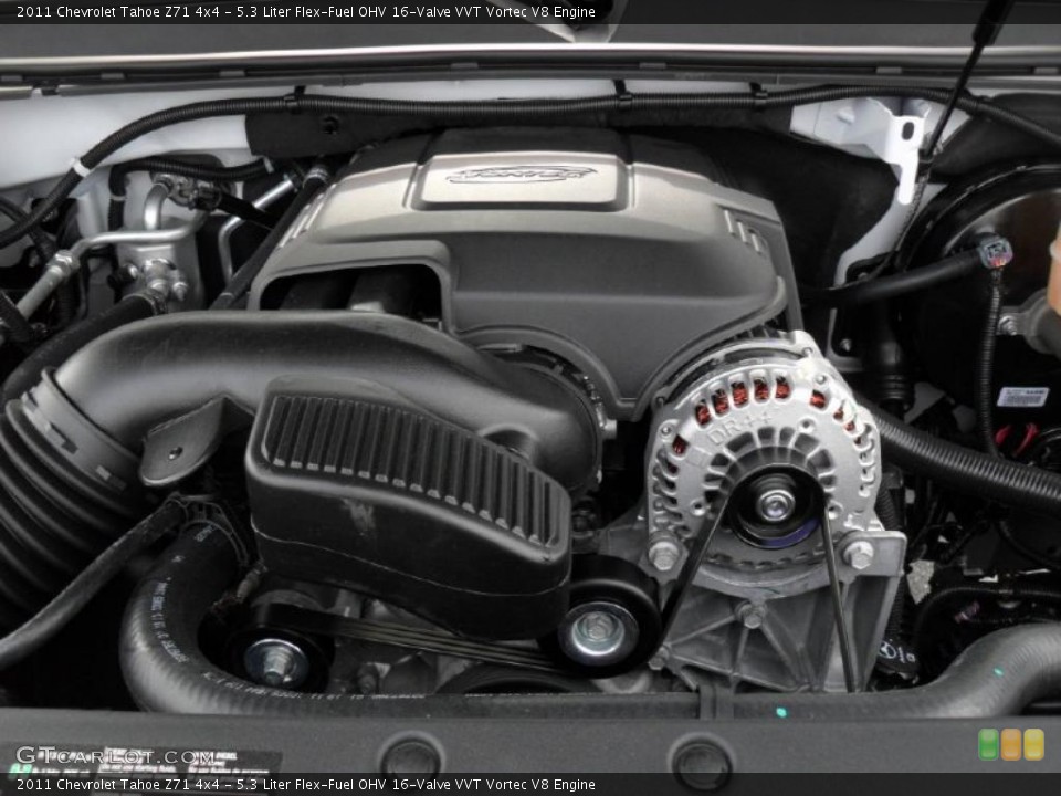 5.3 Liter Flex-Fuel OHV 16-Valve VVT Vortec V8 Engine for the 2011 Chevrolet Tahoe #46660139