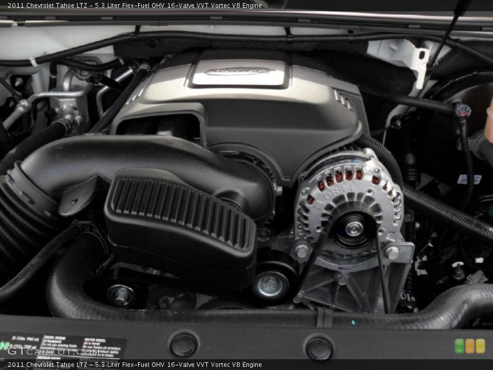 5.3 Liter Flex-Fuel OHV 16-Valve VVT Vortec V8 Engine for the 2011 Chevrolet Tahoe #46661276
