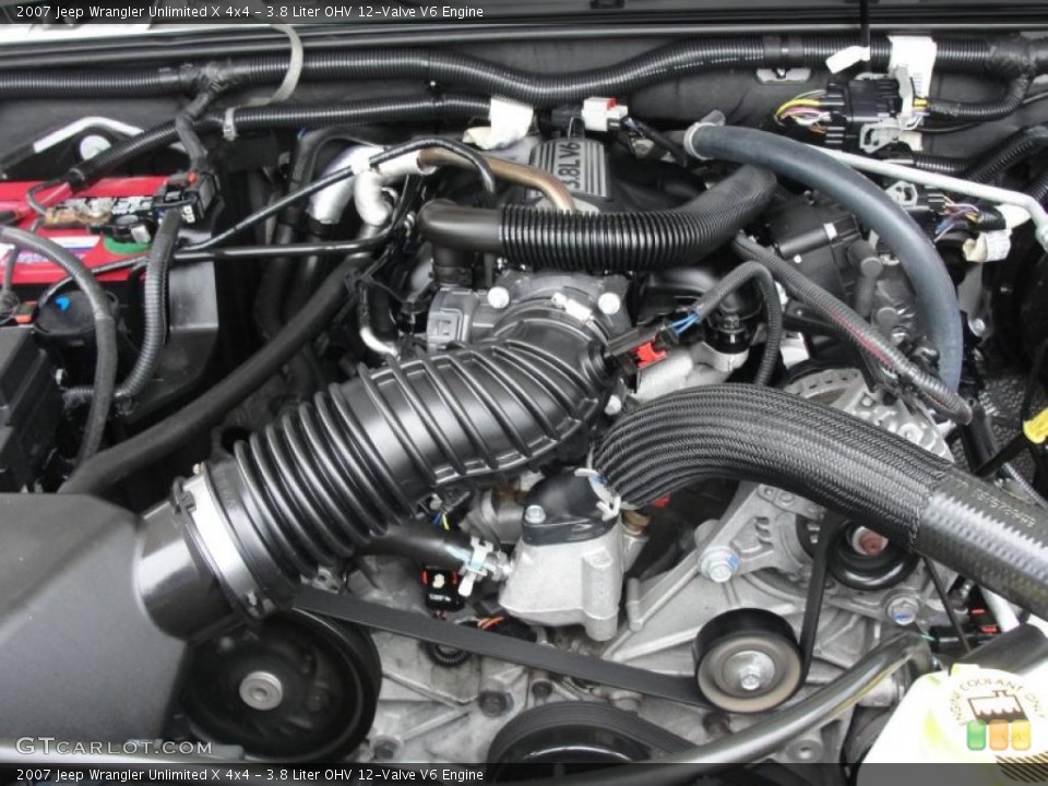 3.8 Liter OHV 12-Valve V6 Engine for the 2007 Jeep Wrangler Unlimited #46662698