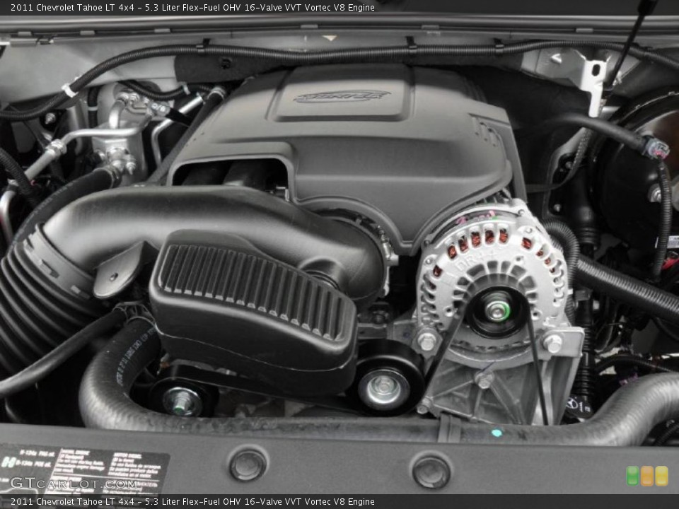 5.3 Liter Flex-Fuel OHV 16-Valve VVT Vortec V8 Engine for the 2011 Chevrolet Tahoe #46663289