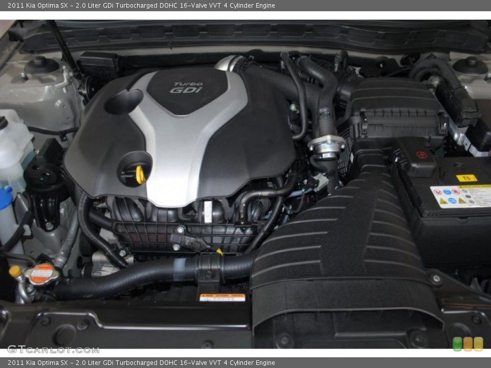 2.0 Liter GDi Turbocharged DOHC 16-Valve VVT 4 Cylinder Engine for the 2011 Kia Optima #46667882