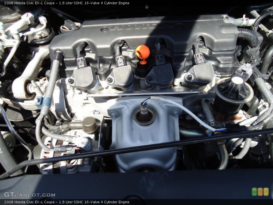 1.8 Liter SOHC 16-Valve 4 Cylinder Engine for the 2008 Honda Civic #46669271
