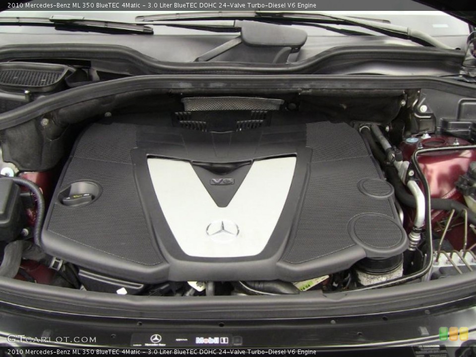 3.0 Liter BlueTEC DOHC 24-Valve Turbo-Diesel V6 2010 Mercedes-Benz ML Engine
