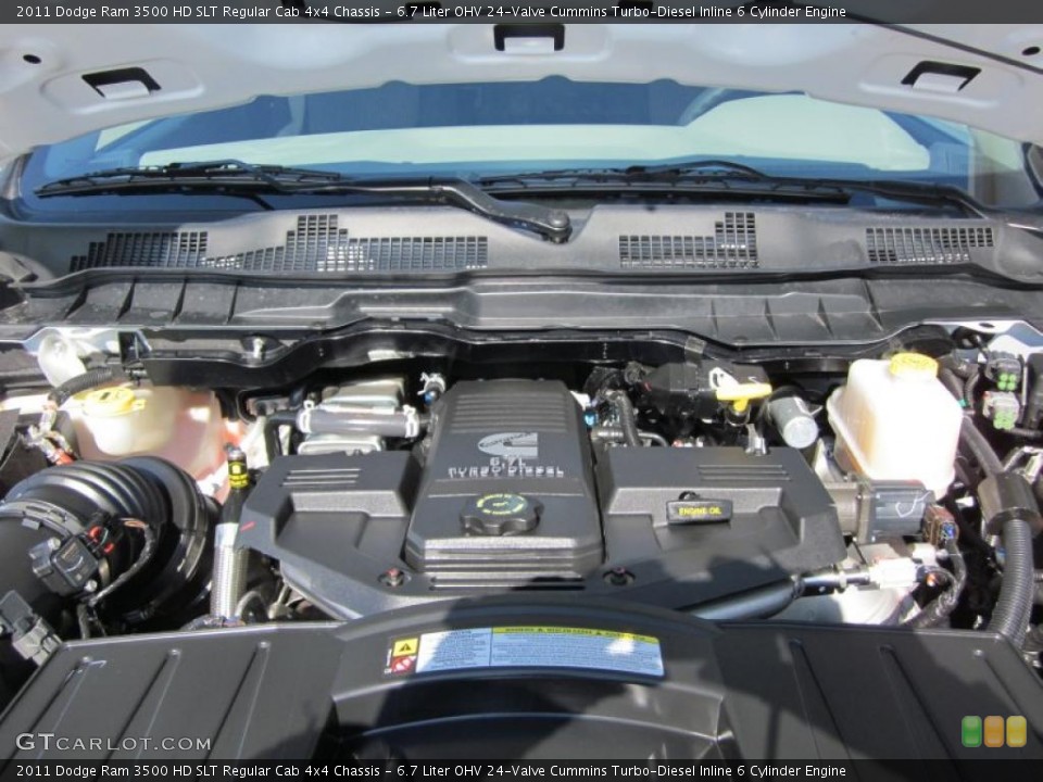 6.7 Liter OHV 24-Valve Cummins Turbo-Diesel Inline 6 Cylinder Engine for the 2011 Dodge Ram 3500 HD #46675340