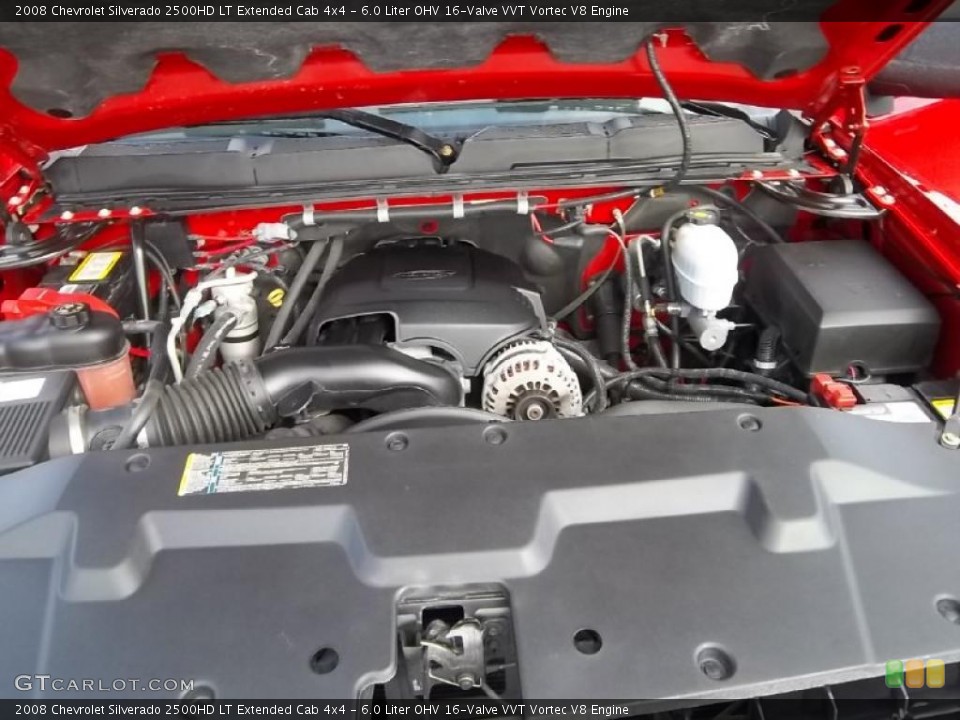 6.0 Liter OHV 16-Valve VVT Vortec V8 Engine for the 2008 Chevrolet Silverado 2500HD #46688063