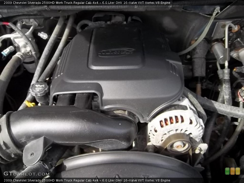 6.0 Liter OHV 16-Valve VVT Vortec V8 Engine for the 2009 Chevrolet Silverado 2500HD #46688540
