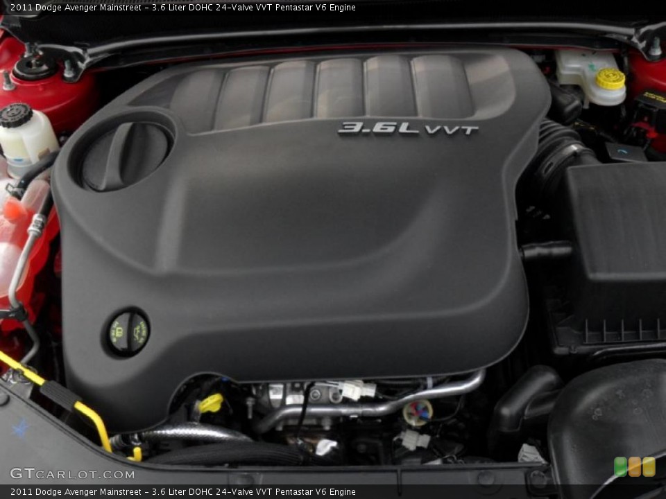3.6 Liter DOHC 24-Valve VVT Pentastar V6 Engine for the 2011 Dodge Avenger #46696460