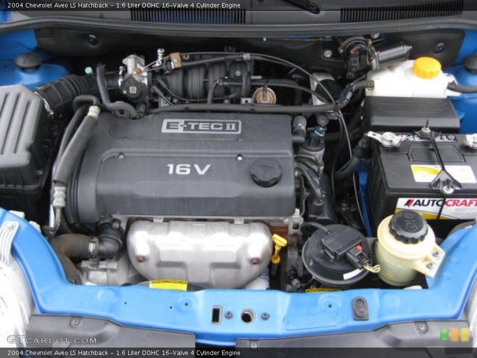 1.6 Liter DOHC 16-Valve 4 Cylinder Engine for the 2004 Chevrolet Aveo #46702893