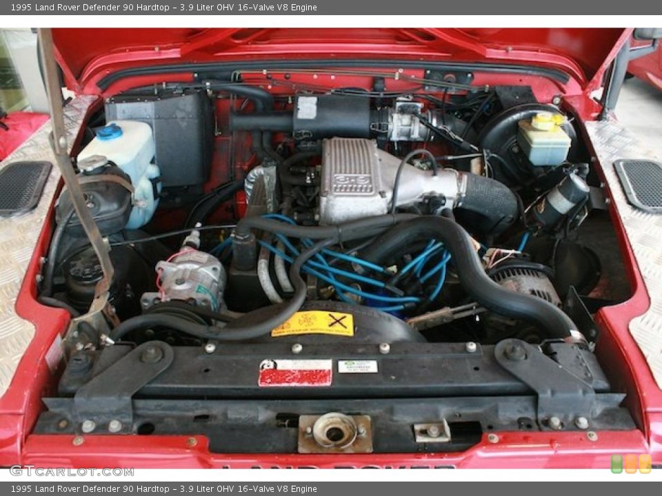 3.9 Liter OHV 16-Valve V8 1995 Land Rover Defender Engine