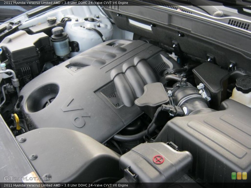 3.8 Liter DOHC 24-Valve CVVT V6 Engine for the 2011 Hyundai Veracruz #46710582