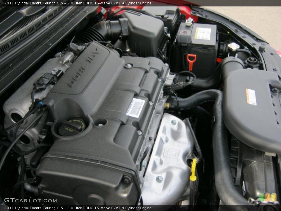 2.0 Liter DOHC 16-Valve CVVT 4 Cylinder Engine for the 2011 Hyundai Elantra #46711449