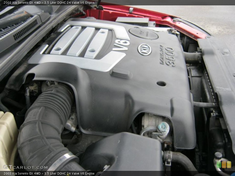 3.5 Liter DOHC 24 Valve V6 Engine for the 2003 Kia Sorento #46714317
