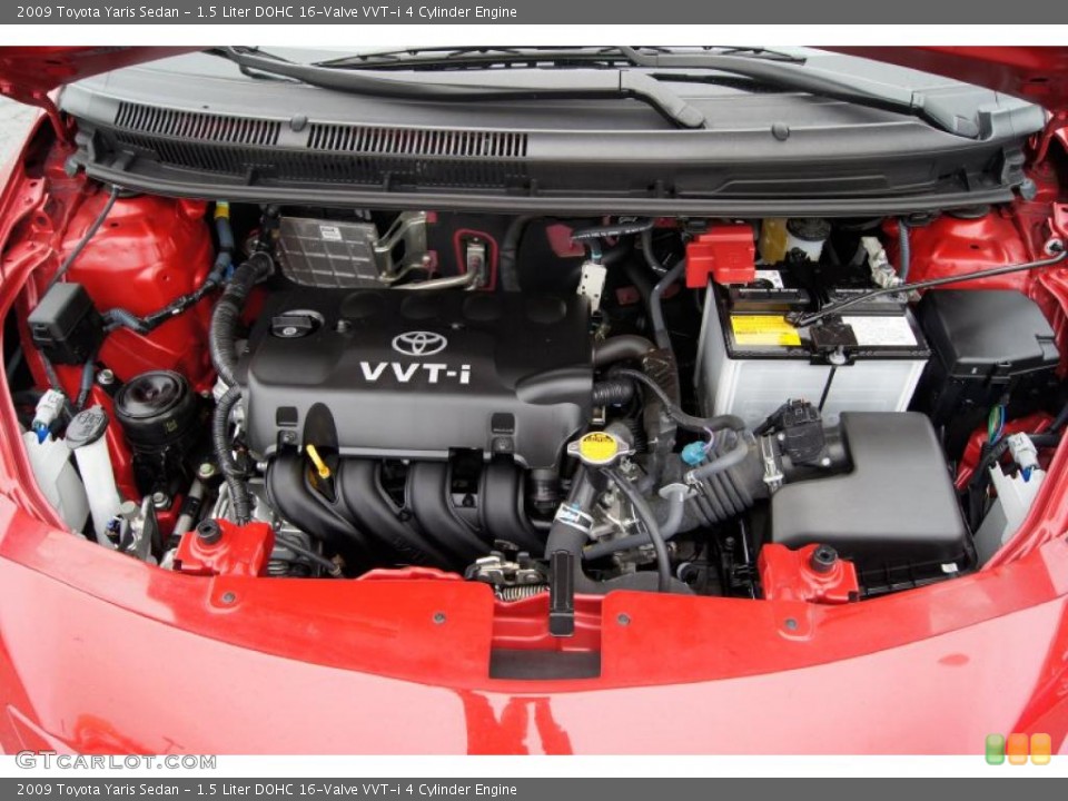 1.5 Liter DOHC 16-Valve VVT-i 4 Cylinder Engine for the 2009 Toyota Yaris #46726692