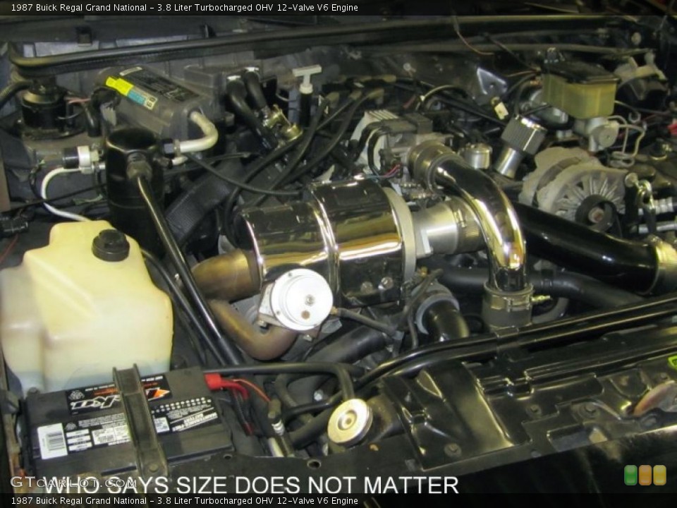 3.8 Liter Turbocharged OHV 12-Valve V6 Engine for the 1987 Buick Regal #46742173