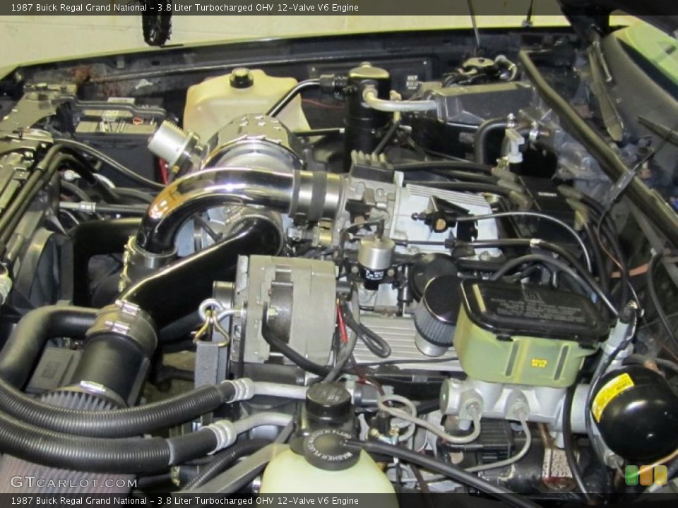 3.8 Liter Turbocharged OHV 12-Valve V6 Engine for the 1987 Buick Regal #46742236