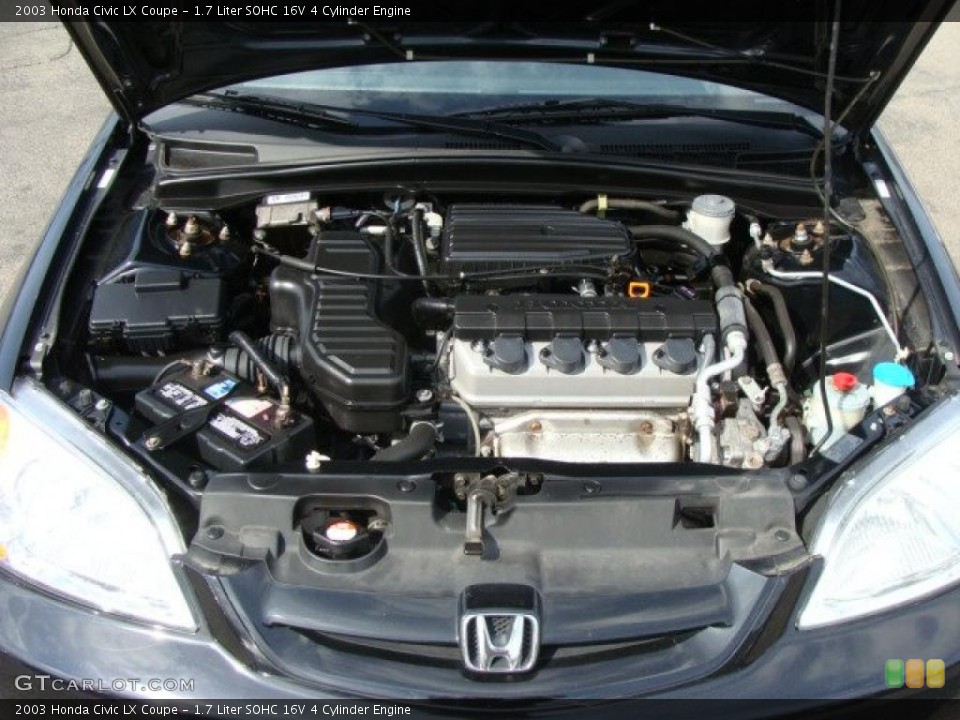 1.7 Liter SOHC 16V 4 Cylinder Engine for the 2003 Honda Civic #46743001