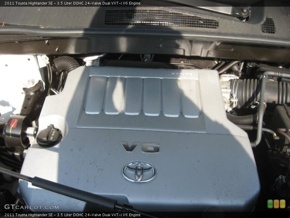 3.5 Liter DOHC 24-Valve Dual VVT-i V6 Engine for the 2011 Toyota Highlander #46755958