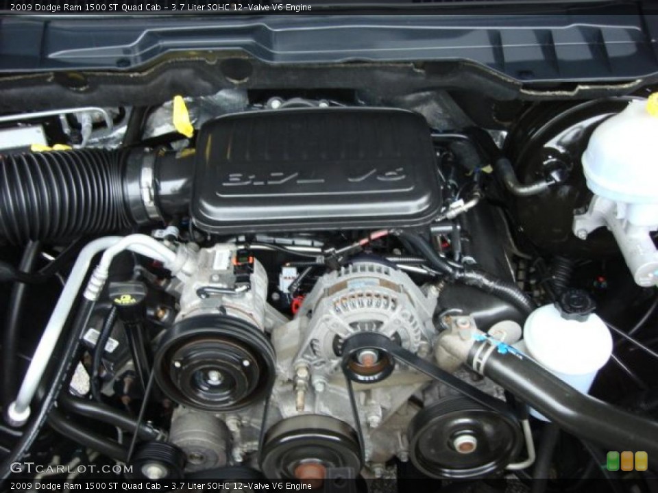3.7 Liter SOHC 12-Valve V6 Engine for the 2009 Dodge Ram 1500 #46760454