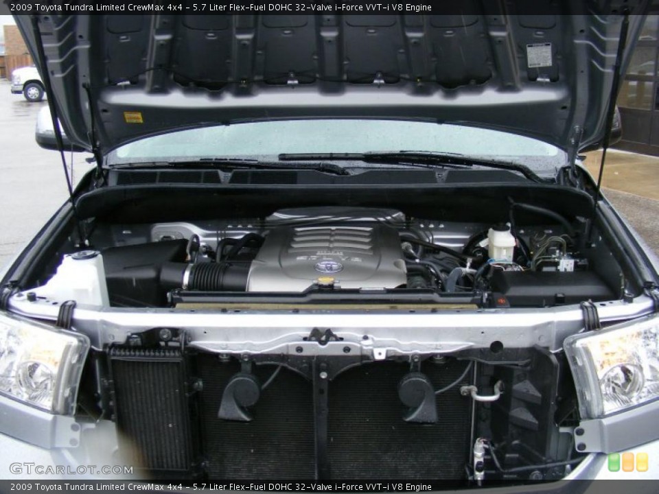 5.7 Liter Flex-Fuel DOHC 32-Valve i-Force VVT-i V8 Engine for the 2009 Toyota Tundra #46764087