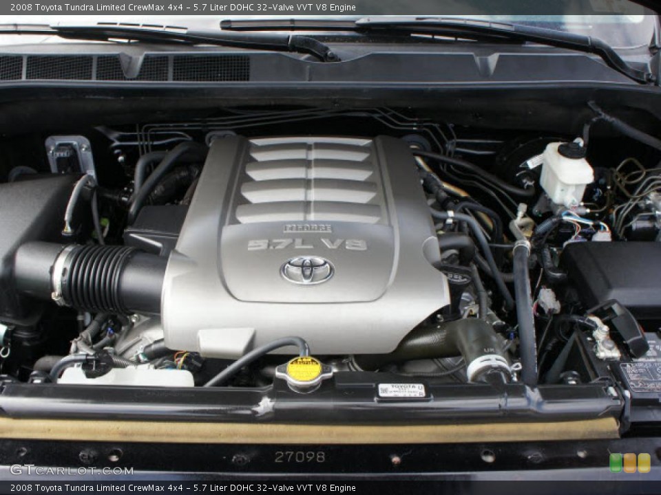 5.7 Liter DOHC 32-Valve VVT V8 Engine for the 2008 Toyota Tundra #46765476
