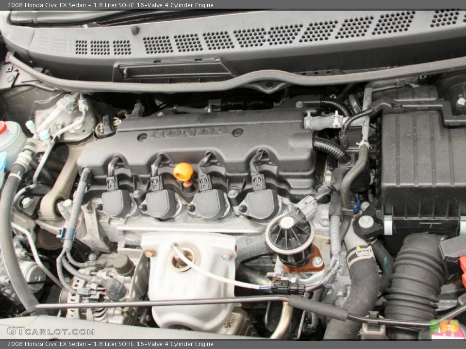 1.8 Liter SOHC 16-Valve 4 Cylinder Engine for the 2008 Honda Civic #46765845