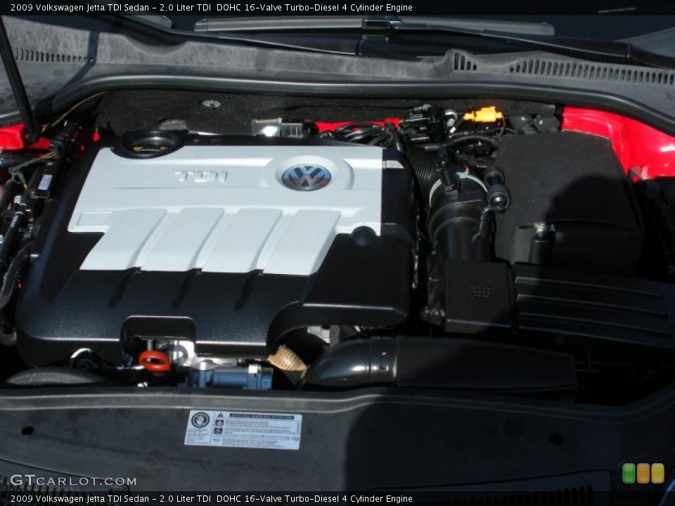 2.0 Liter TDI  DOHC 16-Valve Turbo-Diesel 4 Cylinder Engine for the 2009 Volkswagen Jetta #46773066