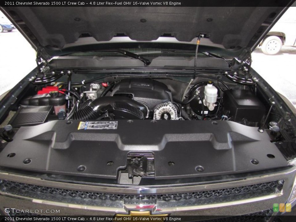 4.8 Liter Flex-Fuel OHV 16-Valve Vortec V8 Engine for the 2011 Chevrolet Silverado 1500 #46773991