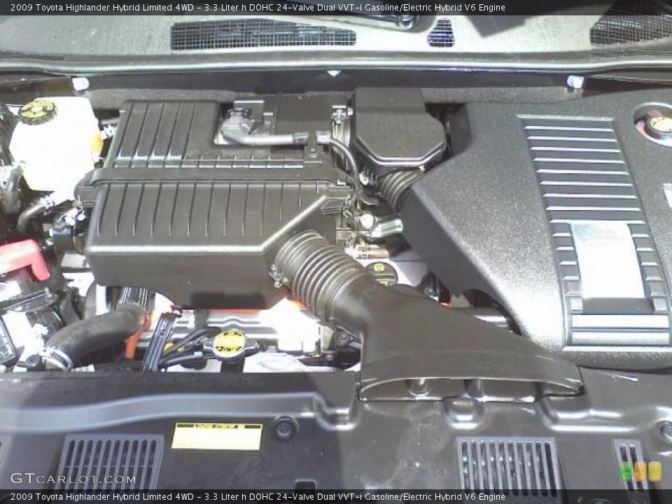 3.3 Liter h DOHC 24-Valve Dual VVT-i Gasoline/Electric Hybrid V6 Engine for the 2009 Toyota Highlander #46774465