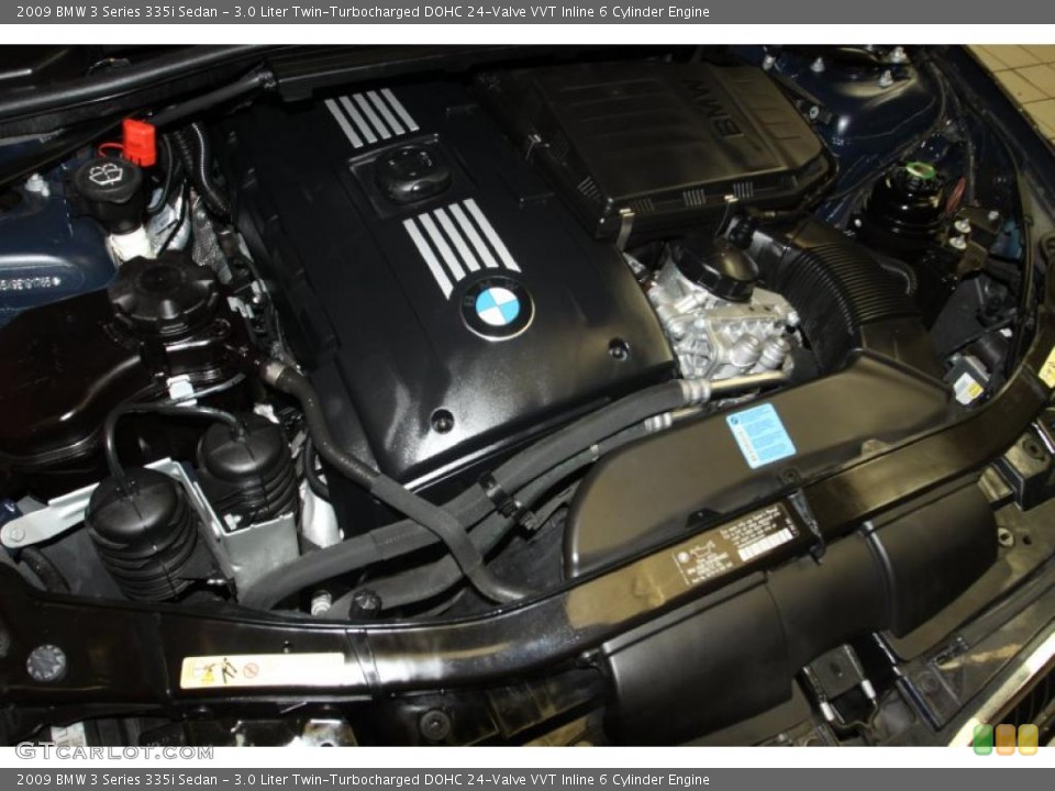 3.0 Liter Twin-Turbocharged DOHC 24-Valve VVT Inline 6 Cylinder Engine for the 2009 BMW 3 Series #46785897