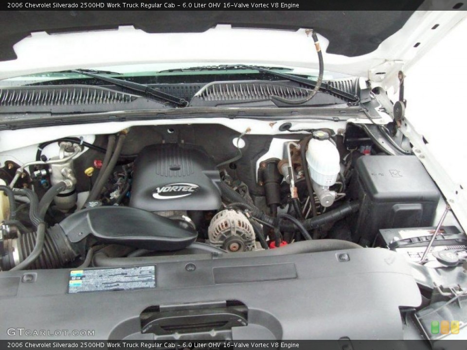6.0 Liter OHV 16-Valve Vortec V8 Engine for the 2006 Chevrolet Silverado 2500HD #46794741
