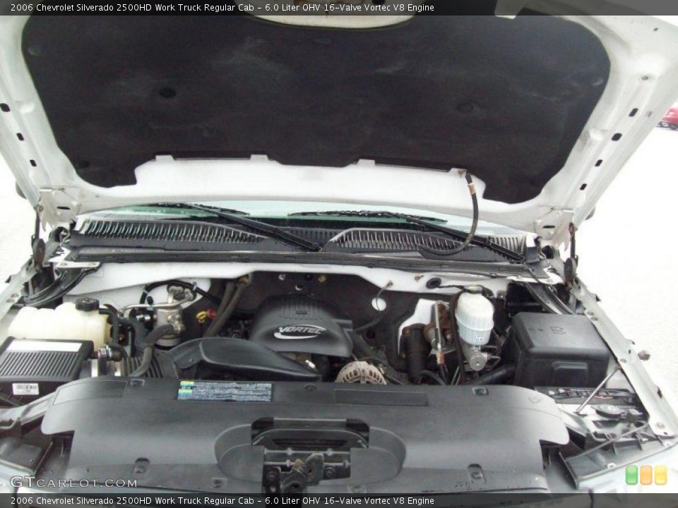 6.0 Liter OHV 16-Valve Vortec V8 Engine for the 2006 Chevrolet Silverado 2500HD #46794762