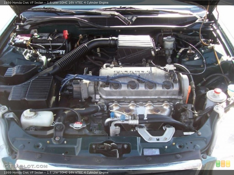 1.6 Liter SOHC 16V VTEC 4 Cylinder Engine for the 1999 Honda Civic #46806648