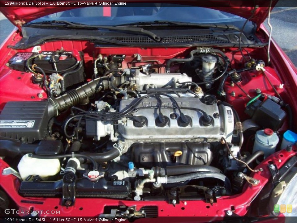 1.6 Liter SOHC 16-Valve 4 Cylinder 1994 Honda Del Sol Engine