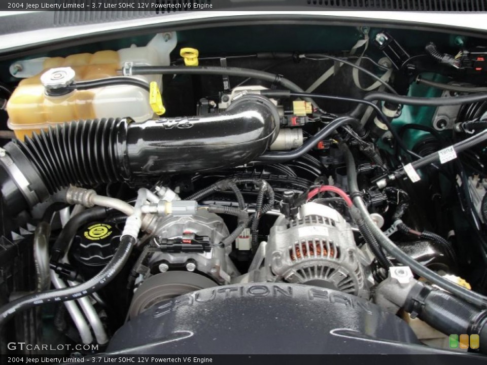 3.7 Liter SOHC 12V Powertech V6 Engine for the 2004 Jeep Liberty #46814004