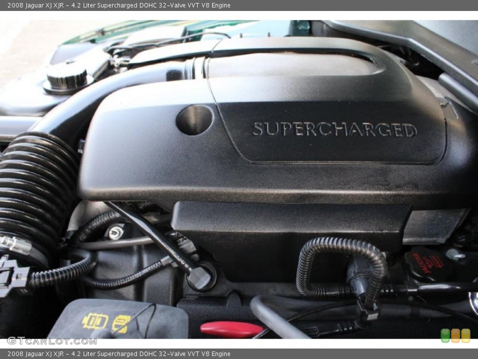 4.2 Liter Supercharged DOHC 32-Valve VVT V8 Engine for the 2008 Jaguar XJ #46831935