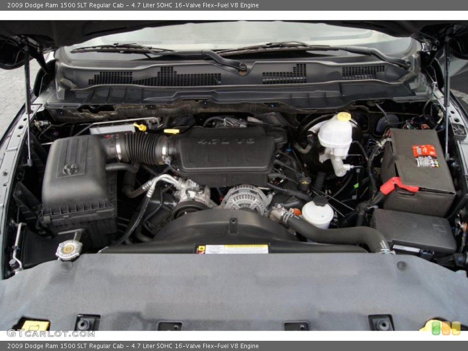 4.7 Liter SOHC 16-Valve Flex-Fuel V8 Engine for the 2009 Dodge Ram 1500 #46833489