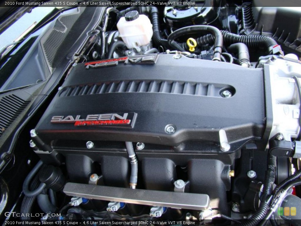 4.6 Liter Saleen Supercharged SOHC 24-Valve VVT V8 2010 Ford Mustang Engine