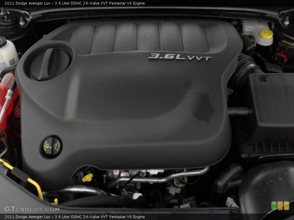 3.6 Liter DOHC 24-Valve VVT Pentastar V6 Engine for the 2011 Dodge Avenger #46877180
