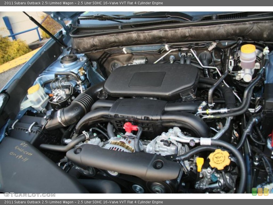 2.5 Liter SOHC 16-Valve VVT Flat 4 Cylinder Engine for the 2011 Subaru Outback #46878071