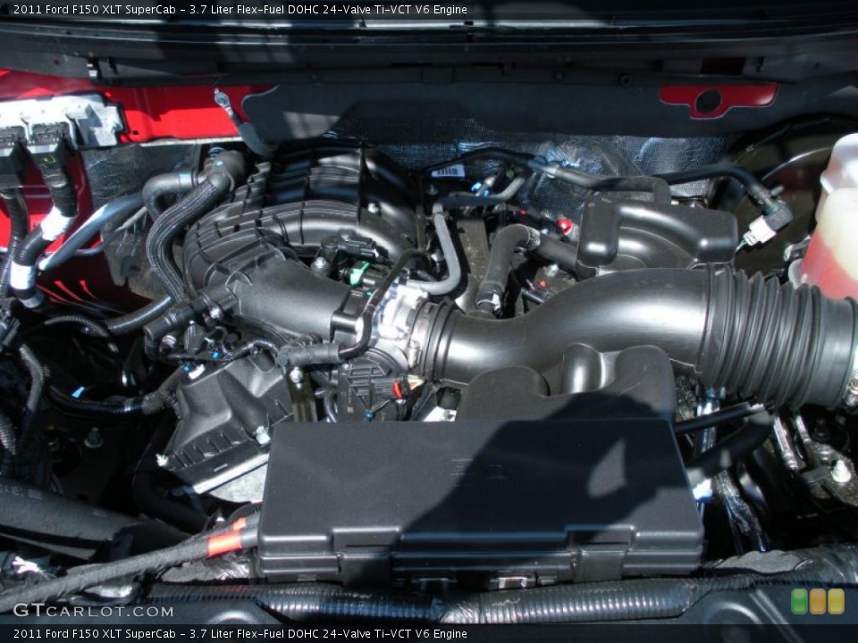 3.7 Liter Flex-Fuel DOHC 24-Valve Ti-VCT V6 Engine for the 2011 Ford F150 #46880954