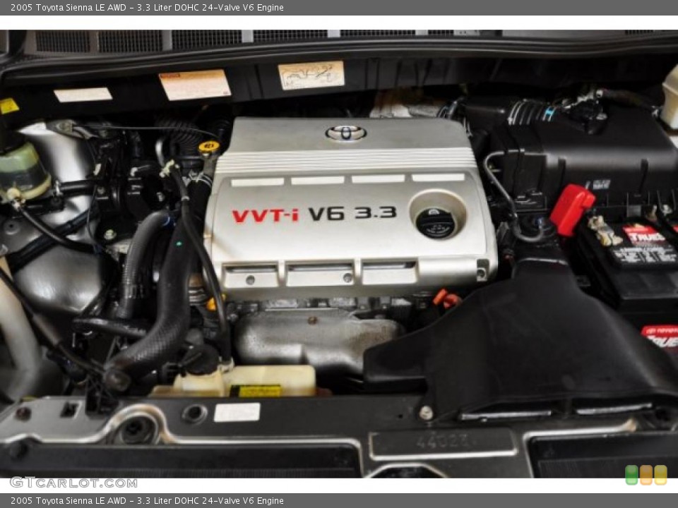 3.3 Liter DOHC 24-Valve V6 Engine for the 2005 Toyota Sienna #46900775