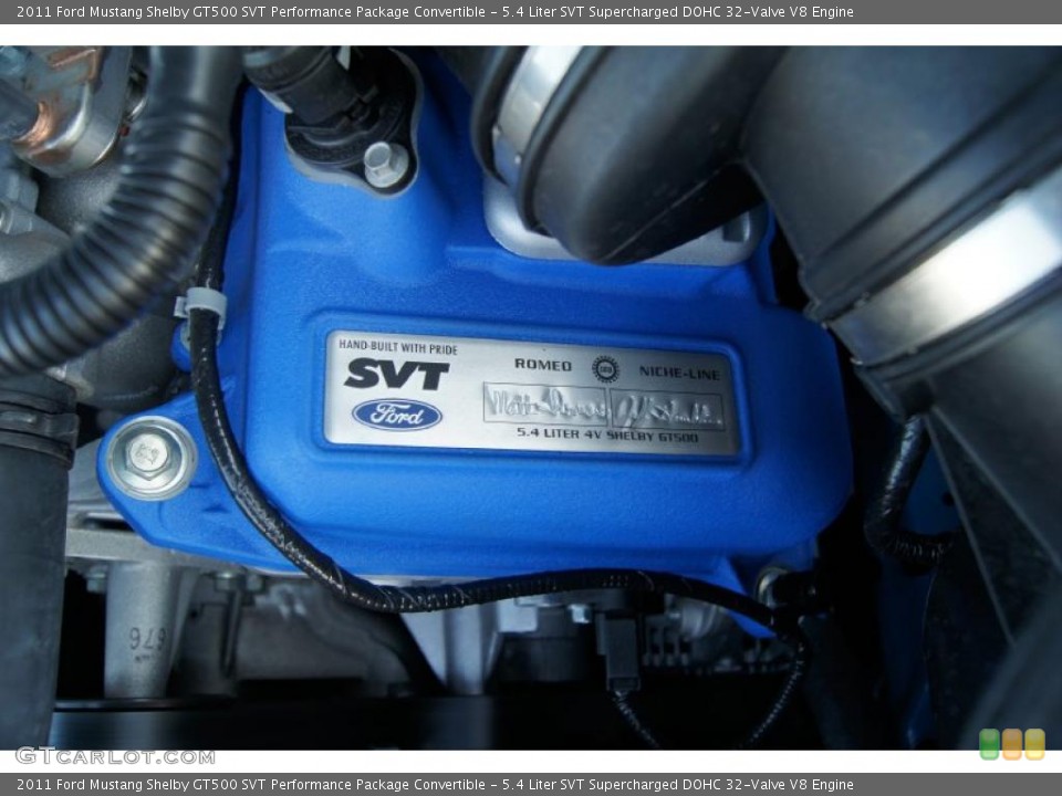 5.4 Liter SVT Supercharged DOHC 32-Valve V8 Engine for the 2011 Ford Mustang #46902347