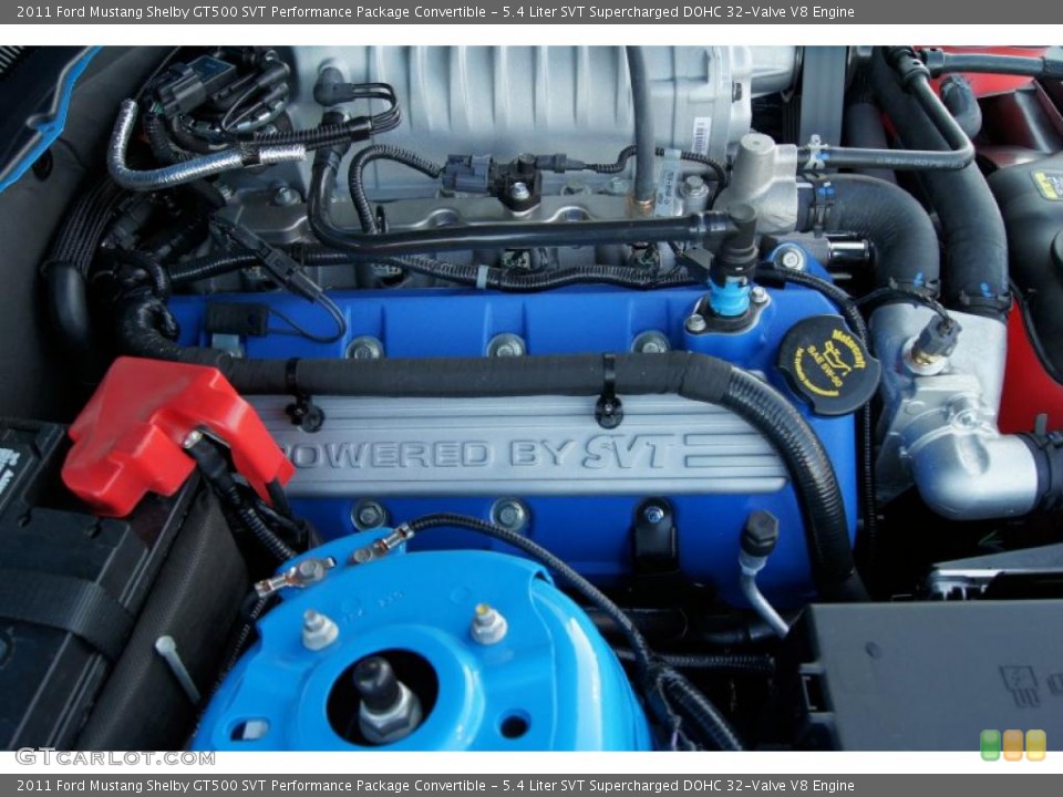 5.4 Liter SVT Supercharged DOHC 32-Valve V8 Engine for the 2011 Ford Mustang #46902362