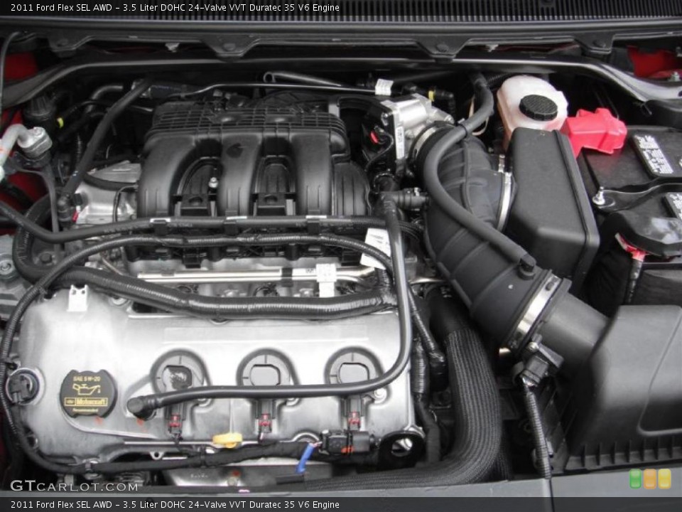 3.5 Liter DOHC 24-Valve VVT Duratec 35 V6 Engine for the 2011 Ford Flex #46904030