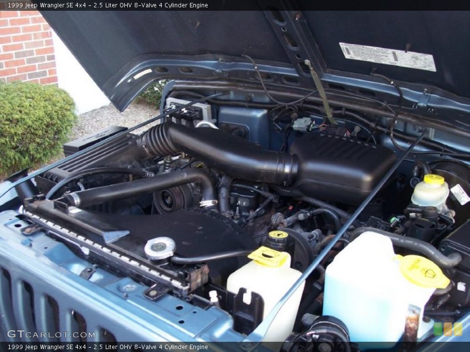 2.5 Liter OHV 8-Valve 4 Cylinder Engine for the 1999 Jeep Wrangler #46916474