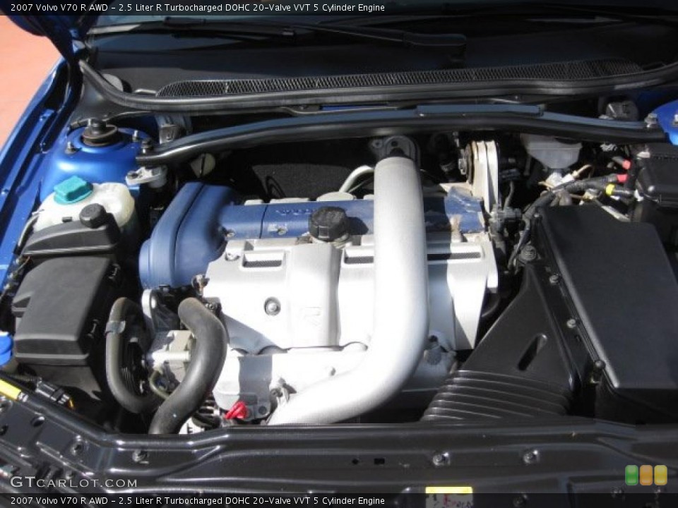 2.5 Liter R Turbocharged DOHC 20-Valve VVT 5 Cylinder 2007 Volvo V70 Engine